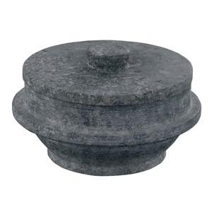 長水 遠赤 石焼釜 石蓋付 補強リング無 20cm