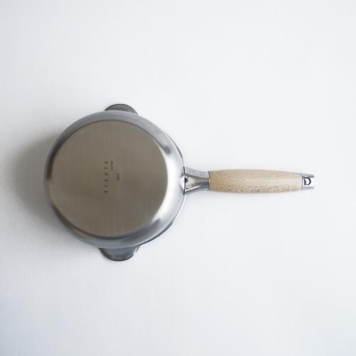 ヨシカワ aikata 両口ステンレスミルクパン 16cm フタ付きセット 片手