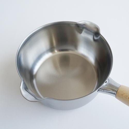 ヨシカワ aikata 両口ステンレスミルクパン 16cm フタ付きセット 片手