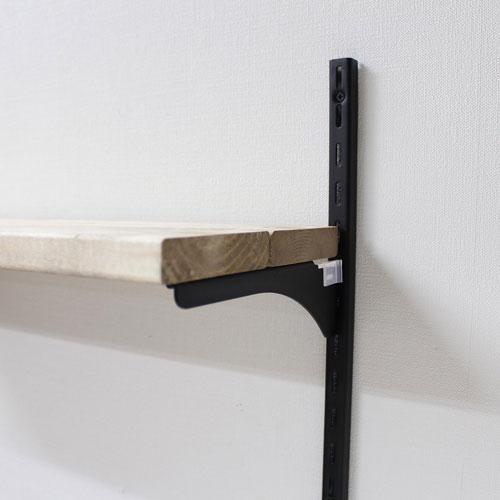 WAKI 和気産業 ピラシェル棚セット 1×4材 2枚用 黒 壁掛収納 WAKI 和気産業 ピラシェル棚セット 1×4材 2枚用 黒 壁掛収納