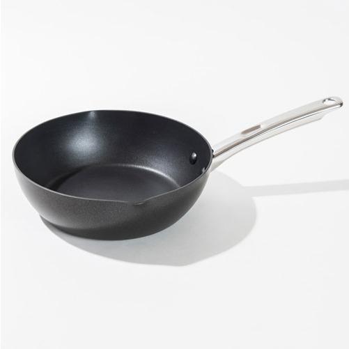 MEYER マイヤー ミニマル 深型フライパン 24cm ブラック ガラス蓋付き