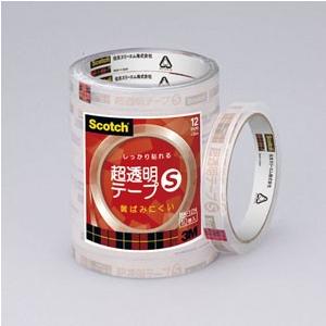 3M スリーエム スコッチ 超透明テープS 工業用包装 10巻入 12mm BK-12N｜cocoatta