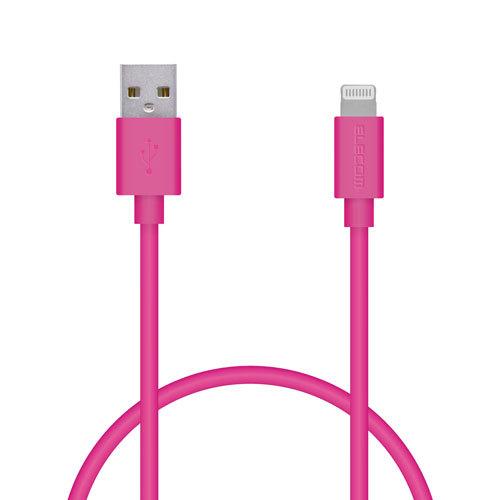 【新作入荷!!】 USB-A 充電 データ通信 iPod iPad 50cm ライトニングケーブル iPhoneケーブル ELECOM エレコム Lightning MPA-UAL05PN RoHS指令準拠（10物質） ピンク USBコネクタ