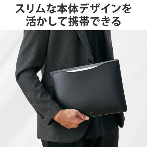 エレコム ELECOM MacBook用レザースリーブケース 13インチ ブラック BM-IBSVM2213BK｜cocoatta｜03