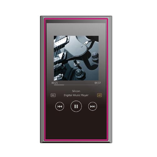 Custodia Sottile In Pelle Nera Per Sony Walkman NW-A100 - Elecom AVS-A19PLFUBK