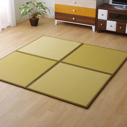 メーカー直送 イケヒコ 日本製 水拭きできる ポリプロピレン 置き畳 ユニット畳 軽量 軽い シンプル ベージュ 67×67×1.7cm 9枚1セット 畳 たたみ