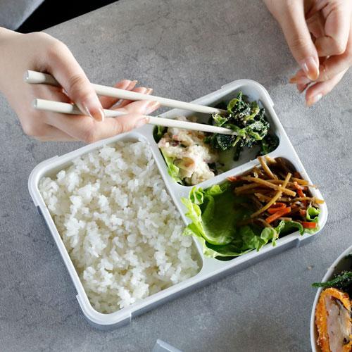 シービージャパン 薄型弁当箱 抗菌フードマン600 グレー : cocoatta