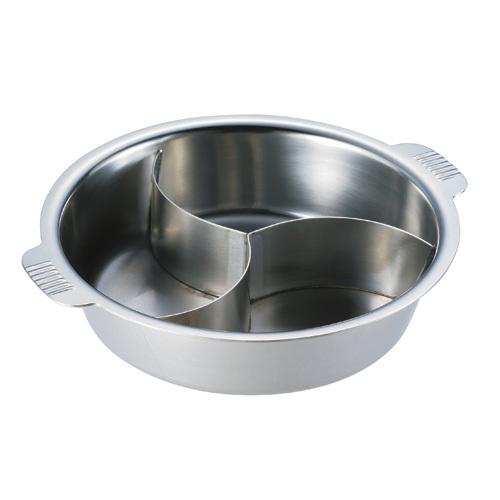 受注生産品 和田助製作所 SW ちり鍋 3仕切 33cm Nbステン・電磁可