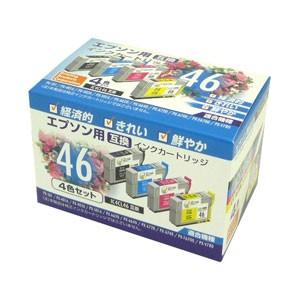 ナカバヤシ PPC エプソン用 互換インク 4色 PP-EIC46-4P : cocoatta