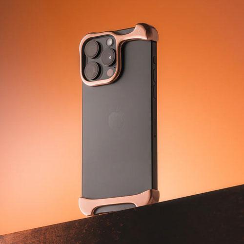 Arc Pulse for iPhone 16 Pro バンパーケース アルミ・ローズブロンズ