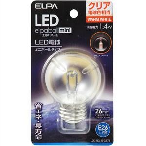 ELPA LED電球 G50型 E26 LDG1CL-G-G276｜cocoatta