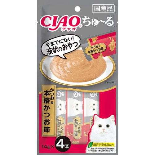 いなば CIAO ちゅ~る かつお＆本格かつお節 14g×4本 : cocoatta