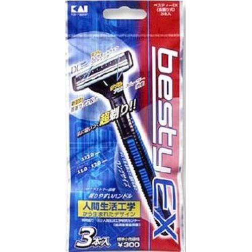 M's one ベスティーEX 3本入 貝印 カミソリ ベスティーEX 首振り 3本入 BSTX-3P : cocoatta - 通販