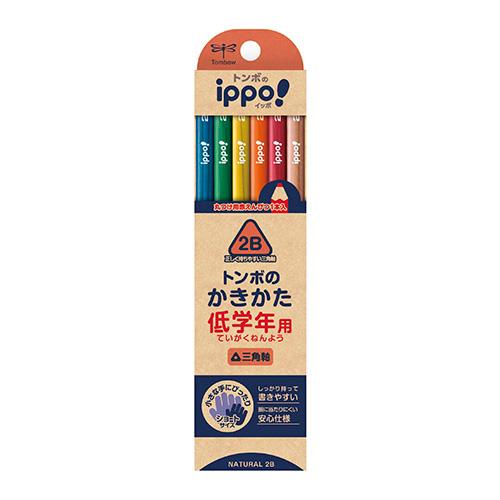 トンボ鉛筆 低学年用かきかたえんぴつ 三角 プレーンナチュラル