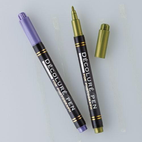 Nakabayashi Decolure Pen 6色セット ナカバヤシ デコルーレペン メタリック 写真デコレーション用