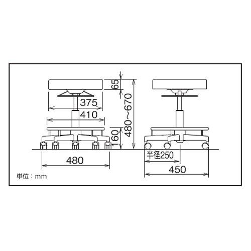 ナカバヤシ Digio2 ラウンドハイチェア 302 ダメージブラウン RZR-302DMSの画像
