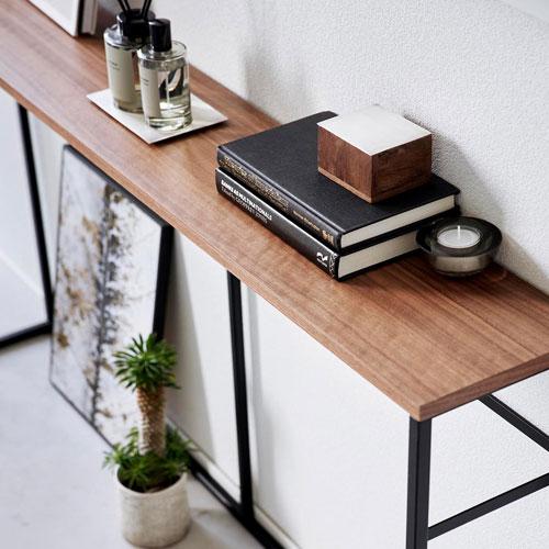 山崎実業 ソファー裏コンソールテーブル タワー tower ブラック 2027