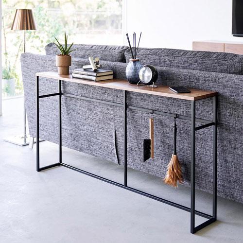 山崎実業　ソファー裏コンソールテーブル タワー　ブラック　02027 山崎実業 ソファー裏コンソールテーブル タワー tower ブラック 2027