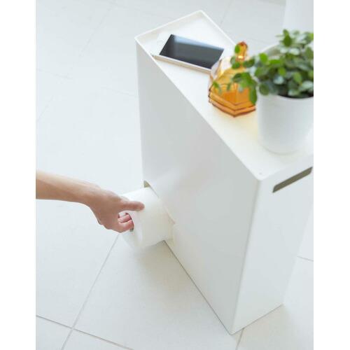 山崎実業 トイレットペーパーストッカー プレート Plate ホワイト 2294