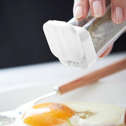 山崎実業 スパイスボトル アクア AQUA ホワイト 調味料入れ おしゃれ