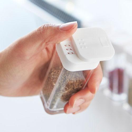 山崎実業 スパイスボトル アクア AQUA ホワイト 調味料入れ おしゃれ