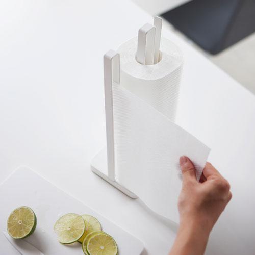 山崎実業 片手で切れるキッチンペーパーホルダー プレート Plate