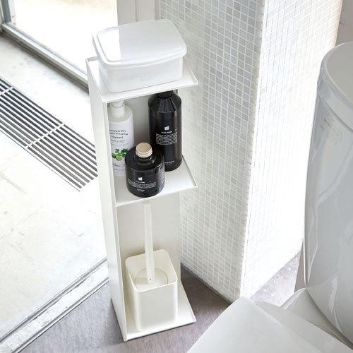山崎実業 スリムトイレラック タワー tower ホワイト 3509☆★