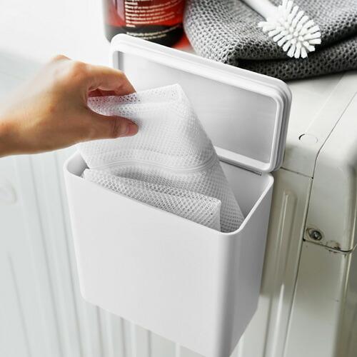 693円 受賞店 山崎実業 Tower マグネット洗濯洗剤ボールストッカー タワー ホワイト 洗濯洗剤 ジェルボール 洗剤入れ 洗濯機横 詰め替え用 おしゃれ ふた付き 磁石 収納