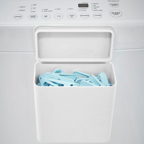 693円 受賞店 山崎実業 Tower マグネット洗濯洗剤ボールストッカー タワー ホワイト 洗濯洗剤 ジェルボール 洗剤入れ 洗濯機横 詰め替え用 おしゃれ ふた付き 磁石 収納