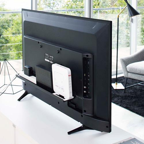 山崎実業 テレビ裏ラック スマート smart ワイド60 ブラック 4889