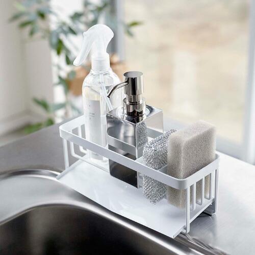 おしゃれ 山崎実業 Tower 水が流れるスポンジ ボトルホルダー タワー ホワイト 5016 スポンジホルダー キッチン収納 スポンジラック スポンジ 収納 おしゃれ シンプル Supplystudies Com