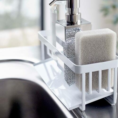 おしゃれ 山崎実業 Tower 水が流れるスポンジ ボトルホルダー タワー ホワイト 5016 スポンジホルダー キッチン収納 スポンジラック スポンジ 収納 おしゃれ シンプル Supplystudies Com