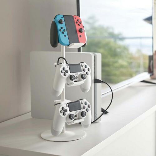 山崎実業 ゲームコントローラー収納ラック スマート smart ホワイト