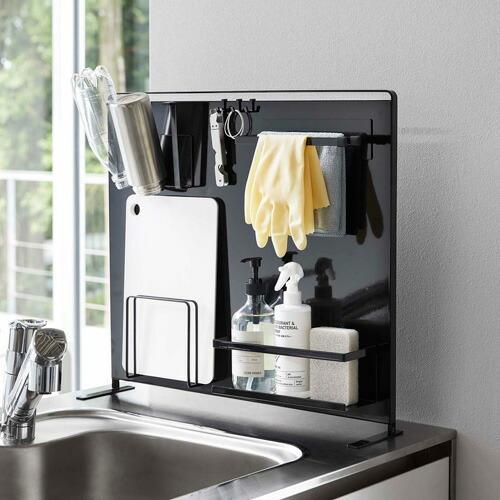 tower 山崎実業　キッチン自立式スチールスタンド tower タワー 山崎実業 / キッチン自立式スチールパネル 横型