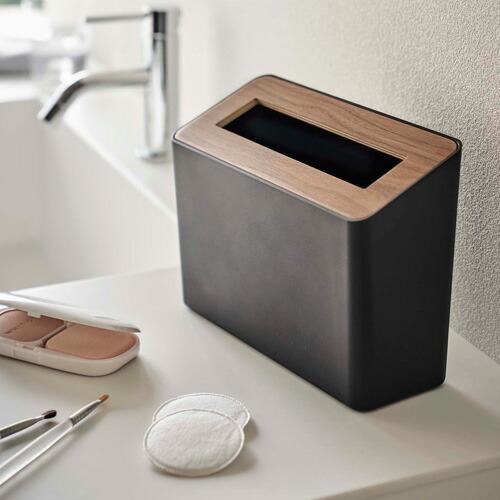 山崎実業 蓋付き卓上ゴミ箱 リン RIN ブラウン 5230 : cocoatta - 通販