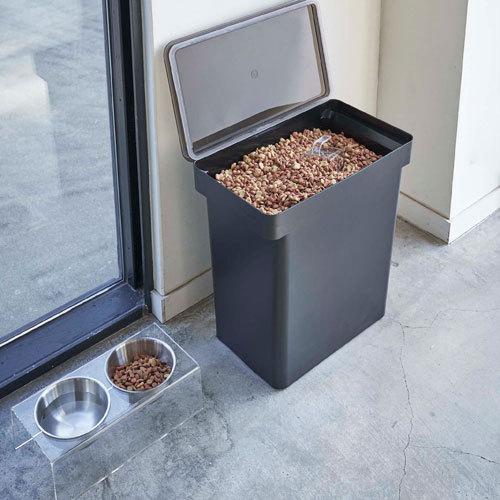 山崎実業 密閉米びつ タワー tower 20kg 計量カップ付 ブラック 5426