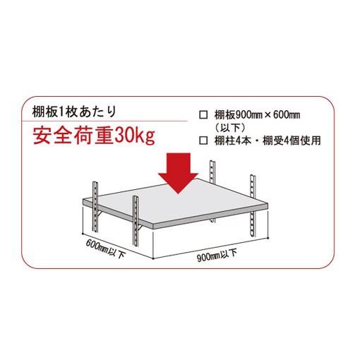 和気産業 WAKI ステンレス棚支柱 黒 WKT-845B 8167800