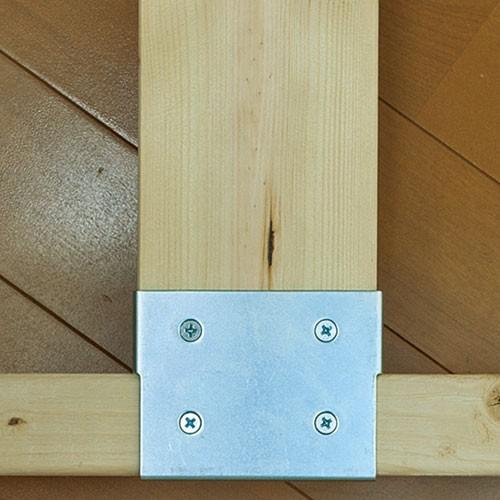 DIY 棚 壁 柱 補強金具 エンド ユニクロ 2×4補強金具 ツーバーフォー補強金具 Walist ウォリスト 4903757309531