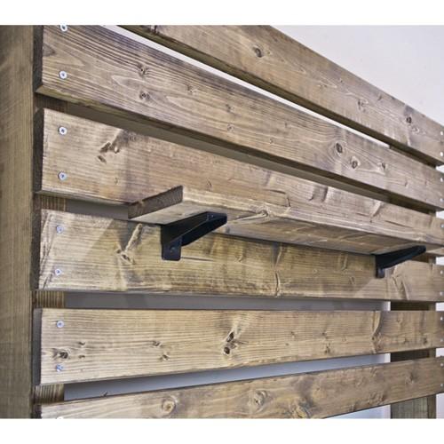 Diy 棚 壁 柱 1 4材用 棚受 金具 アイアン 1枚用 2個入 mm Walist ウォリスト Cocoatta 通販 Yahoo ショッピング