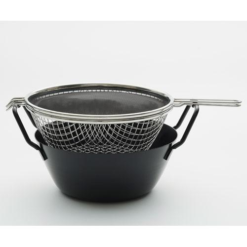 ラバーゼ 鉄揚げ鍋セット 22cm LB-098 和平フレイズ 揚げ物鍋 鍋 ざる