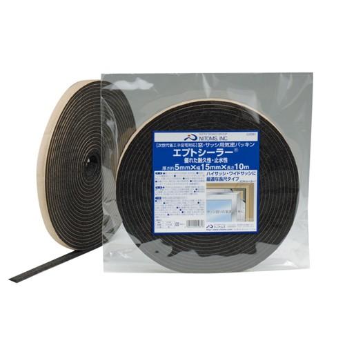 ニトムズ 日東 窓・サッシ用気密パッキン エプトシーラー 5mm×15mm×10m