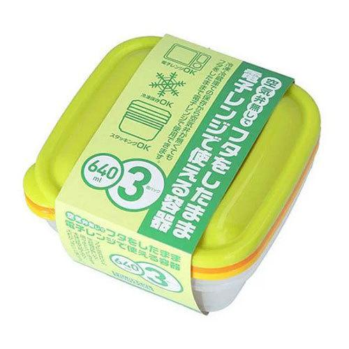 タケヤ カラフルライトパック 角型 640ml 3個組 : cocoatta - 通販