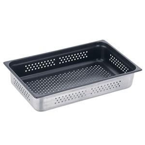 18-8 ノンスティックガストロノーム穴明パン 2/3 40mm823.40PFS