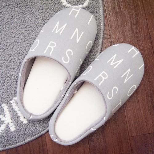 オカトー Saltoru? スリッパ アルファベットGRY : cocoatta