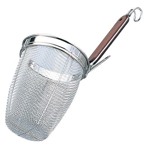 タケコシ 18-8ローズ柄 深型うどんてぼ ザル うどんざる 振りザル