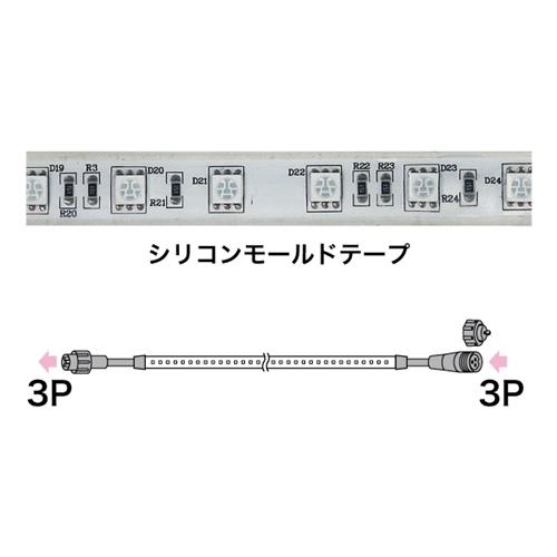ジェフコム LEDテープライト SJ-T01-05WB