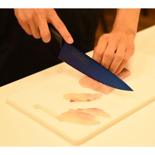 スミカマ KASUMI 霞包丁 チタニウム 剣型包丁 20cm ミッドナイトブルー