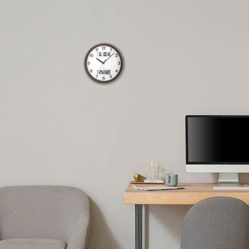 ノア精密 MAG 壁掛け時計 ダブルポイント ブラウン W-807 BR-Z マグ