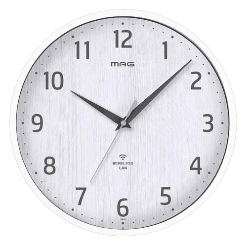 ノア精密 MAG マグ 掛け時計 直径約29.2cm ホワイト W818WHZ