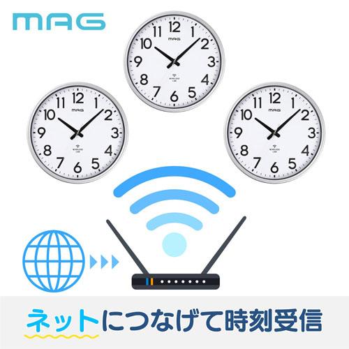 ★専用です★MAG シルバー　掛時計 ノア精密 MAG マグ 掛け時計 直径50.0cm シルバー W825SMZ : cocoatta